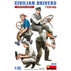 Miniart 38050 - 1/35 - Civilian Drivers 1930 40s Figures Model Kit
