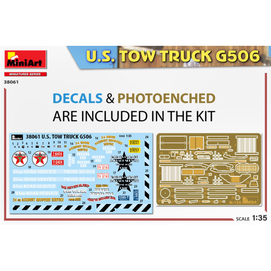 Miniart 38061 - 1/35 - Us Tow Truck G506 Plastic Model Kit