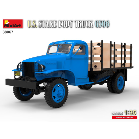 Miniart 38067 - 1/35 - U S Stake Body Truck G506 Scale Model Kit