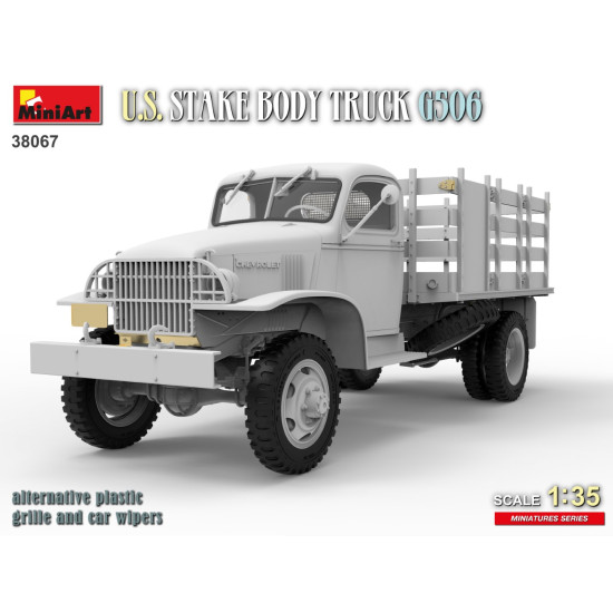 Miniart 38067 - 1/35 - U S Stake Body Truck G506 Scale Model Kit