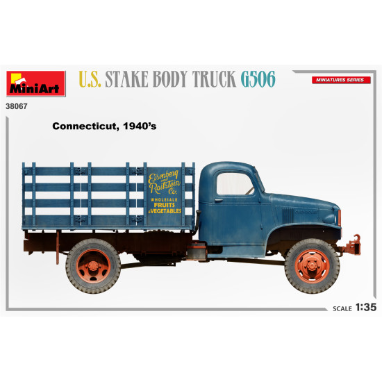 Miniart 38067 - 1/35 - U S Stake Body Truck G506 Scale Model Kit