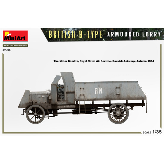 Miniart 39006 - 1/35 - British B Type Armoured Lorry Armor Model Kit