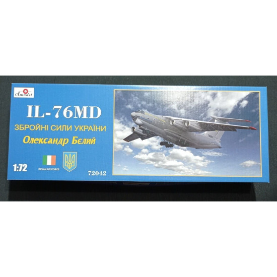 Amodel 72042 1/72 Il-76md Deck Of The Ukrainian Air Force And Indian Air Force