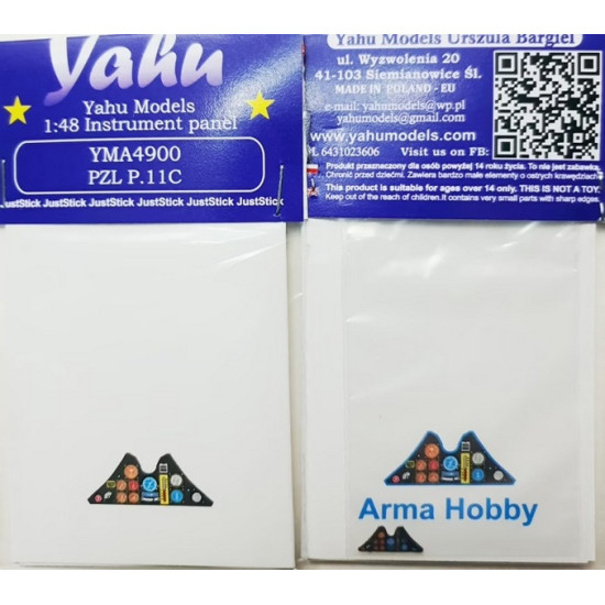 Yahu Model Yma4900 1/48 Pzl P 11 C Accessories For Aircraft Yahu Model Yma4900 1/48 Pzl P 11 C Accessories For Aircraft