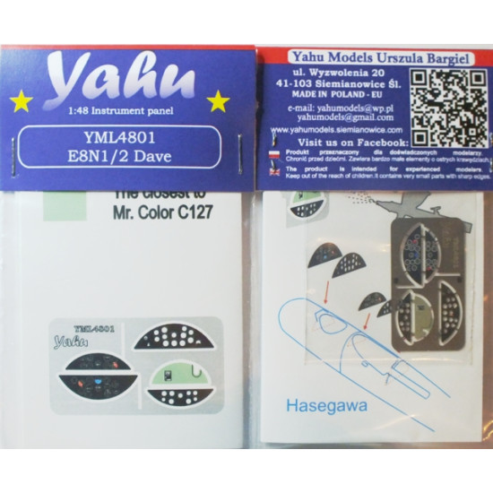 Yahu Model Yml4801 1/48 Nakajima E8n1/2 Dave For Hasegawa Accessories For Aircraft