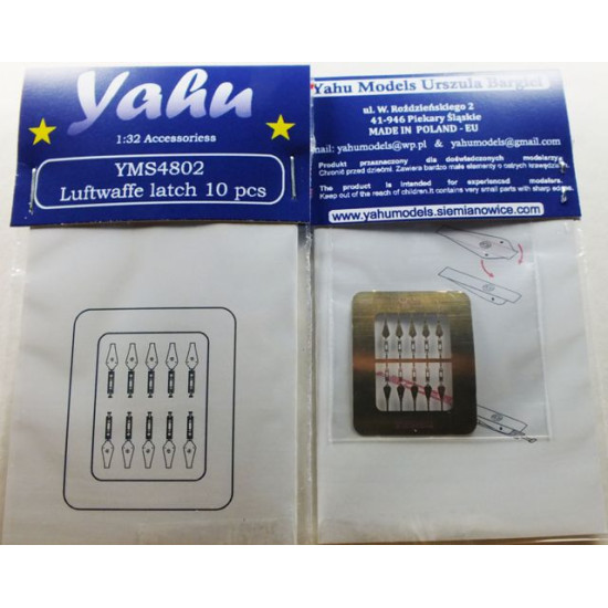 Yahu Model Yms4802 1/48 Luftwaffe Latch Accessories Aircraft Yahu Model Yms4802 1/48 Luftwaffe Latch Accessories Aircraft