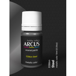 Arcus 086 Enamel Paint Metallic Color Steel Saturated Color 10ml