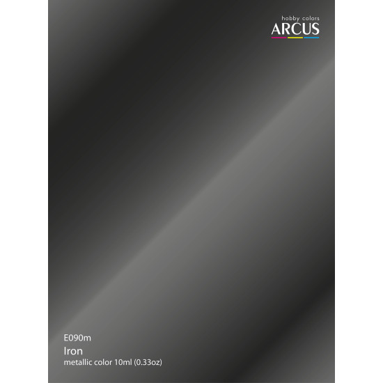 Arcus 090 Enamel Paint Metallic Color Iron Saturated Color 10ml