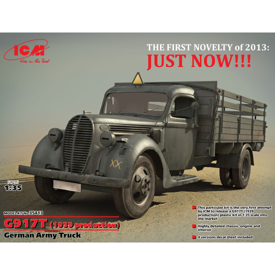 G917T (1939 production), German Army Truck 1/35 ICM 35413
