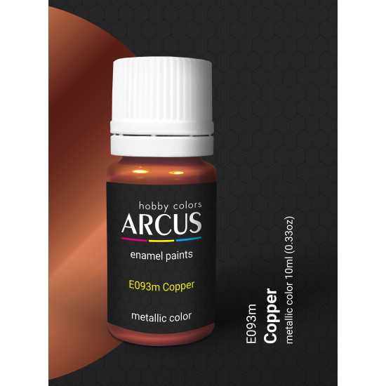 Arcus 093 Enamel Paint Metallic Color Copper 10ml