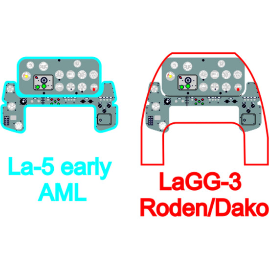 Yahu Model Yma7282 1/72 Lavochkin Lagg-3 / L-5 Early For Aml / Roden / Dako Accessories For Aircraft