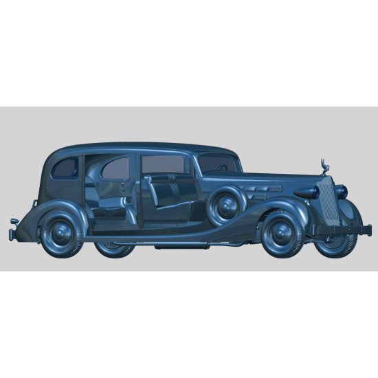 Packard Twelve (Model 1936), WWII Soviet Leader's Car with Passengers 1/35 ICM 35535