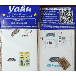Yahu Model Yma7320 1/72 Devoitine D 510 Export For Kp Accessories For Aircraft