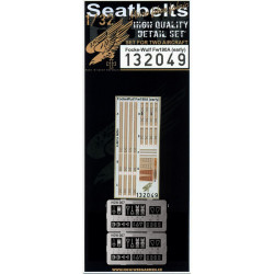 Hgw 132049 1/32 Textile Seatbelts For Focke-wulf Fw 190a Early 2 Sets For Hasegawa