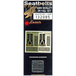 Hgw 132085 1/32 Textile Seat Belts For Usaaf And Us Navy Pre-cut Laser