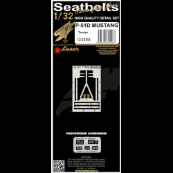 Hgw 132506 1/32 Seatbelts For P-51d Mustang Pre-cut Laser For Tamiya