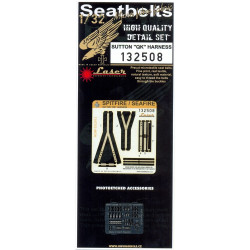 Hgw 132508 1/32 Seatbelts For Sutton Qk Harness Pre-cut Laser Spitfire Seafire