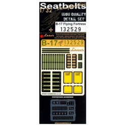 Hgw 132529 1/32 Seatbelts For B-17 Pre-cut Laser Hk Models