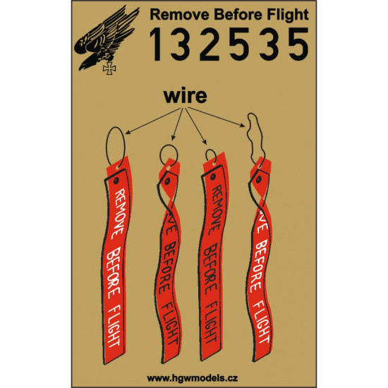 Hgw 132535 1/32 Seatbelts For Remove Before Flight Pre-cut Laser Us Flags Rbf