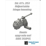 Sbs 35045 1/35 Sd Kfz 251 Adjustable Hinge Housing For Dragon Afv Resin Model