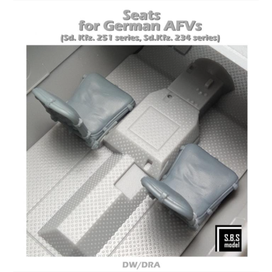 Sbs 3d025 1/35 Seats For German Afvs Sd Kfz 251 Sd Kfz 234 3d Printed Resin Model Kit