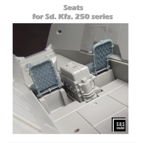 Sbs 3d026 1/35 Seats For Sd Kfz 250 For Dragon Das Werk 3d Printed Resin Model Kit