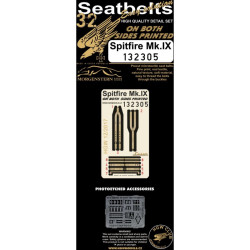 Hgw 132305 1/32 Seatbelts For P-51 Mustang Pre-cut Laser Double-sided Printing