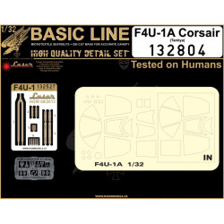 Hgw 132804 1/32 Seatbelts For F4u-1 Corsair Basic Line Seatbelts And Masks Tamiya