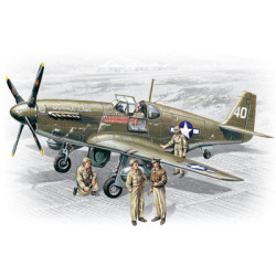 P-51B with USAAF Pilots and Ground Personnel  1/48 ICM 48125