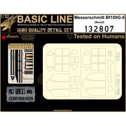 Hgw 132807 1/32 Seatbelts For Messerschmitt Bf 109g-6 Basic Line And Masks Revell