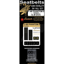 Hgw 148565 1/48 Seatbelts For F4b Phantom Ii Pre-cut Laser For Tamiya