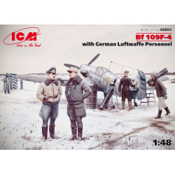 Bf 109F-4 with German Luftwaffe Personnel  1/48 ICM 48804