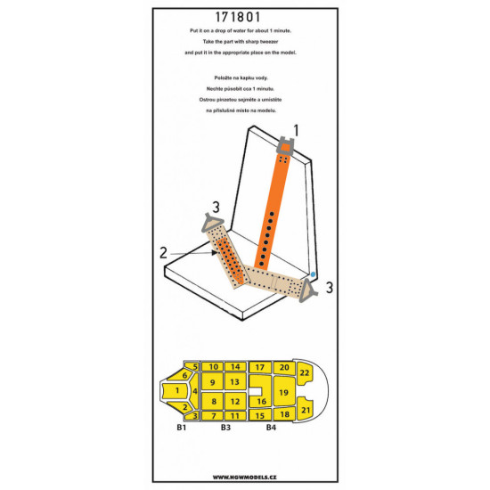 Hgw 172801 1/72 Seatbelts For A6m3 Zero Basic Line Masks For Tamiya