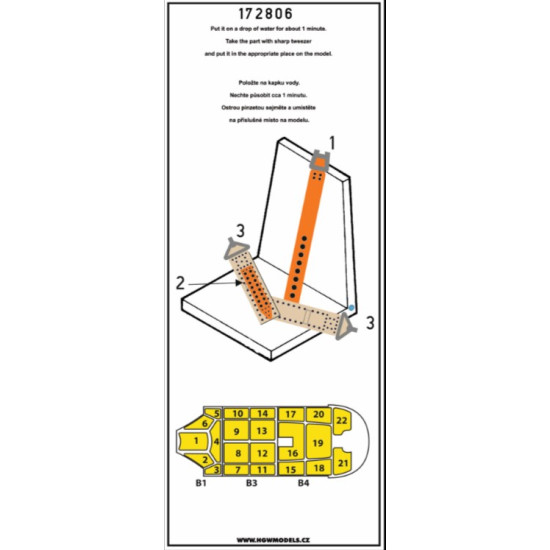 Hgw 172806 1/72 Seatbelts For A6m2 Zero Basic Line Masks For Tamiya