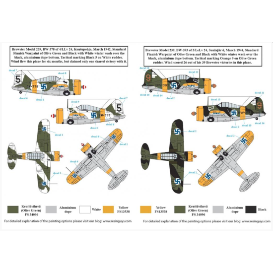 Sbs D72039 1/72 Hans Wind Finlands Top Ace Ww Ii Vol Ii Decal