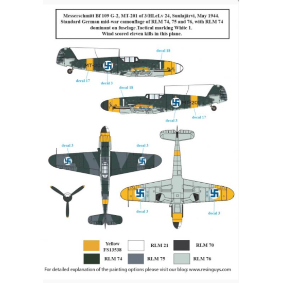 Sbs D72039 1/72 Hans Wind Finlands Top Ace Ww Ii Vol Ii Decal