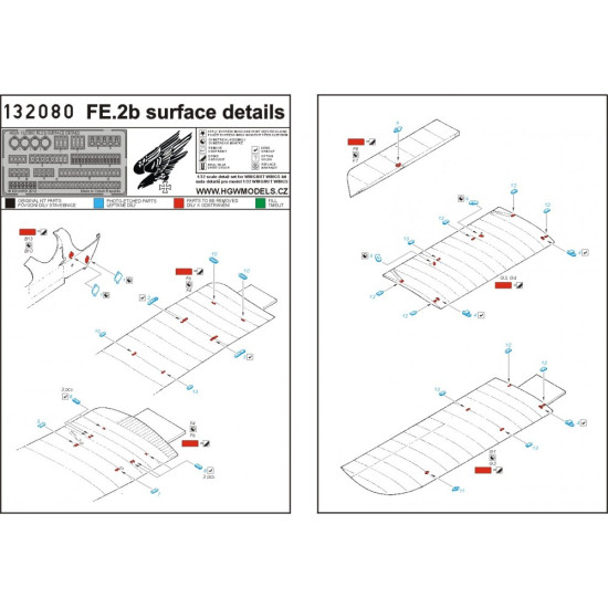 Hgw 132092 1/32 Fe 2b Super Detail Set For Wingnut Wings
