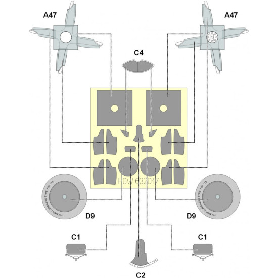 Hgw 132105 1/32 Amc Dh 2 Super Detail Set For Wingnut Wings