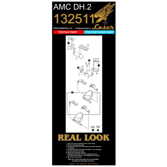 Hgw 132105 1/32 Amc Dh 2 Super Detail Set For Wingnut Wings