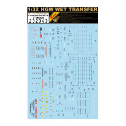 Hgw 232043 1/32 Decal For Fw190d-9 Stencils Accessories For Aircraft