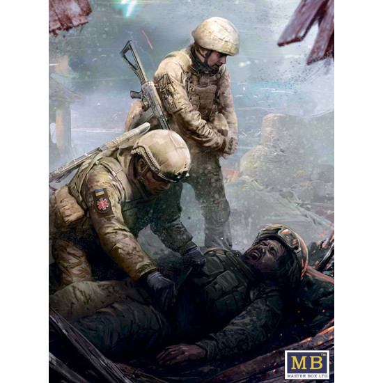 Us Stock Master Box 35231 - 1/35 - Russian Ukrainian War Series Kit 8 On The Battlefield Ukrainian Military Medics Us Stock Master Box 35231 - 1/35 - Russian Ukrainian War Series Kit 8 On The Battlefield Ukrainian Military Medics