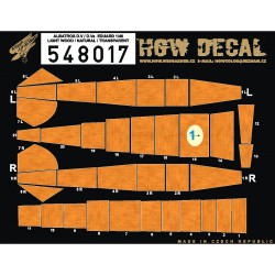 Hgw 548017 1/48 Albatros D V D Va Light Wood Y Transparent For Eduard