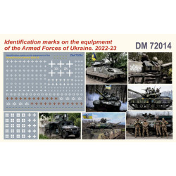 Dan Models 72014 1/72 Decals Identification Marks On The Equipment Of The Armed Forces Or Ukraine 2022-23