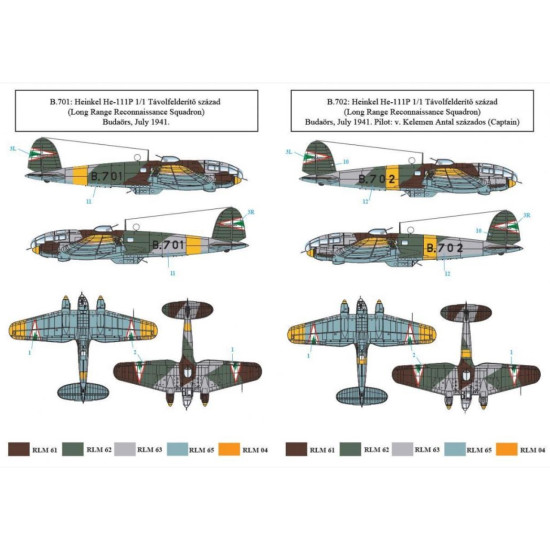 Sbs D48023 1/48 Heinkel He 111 P In Hungarian Service Accessories