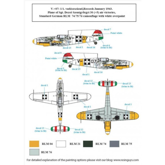 Sbs D48025 1/48 Messerschmitt Bf 109f In Hungarian Service Vol Ii