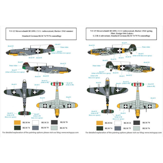 Sbs D48027 1/48 Messerschmitt Bf 109g 2 G 4 In Hungarian Service Ww Ii