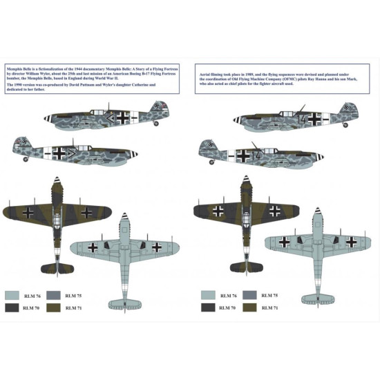 Sbs Buc-32008 1/32 Hispano Ha 1112 M1l Memphis Belle For Hasegawa Decal Models