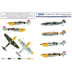 Sbs Buc-72004 1/72 Bf 109 Ha 1112 1990s Airshow Star Decals