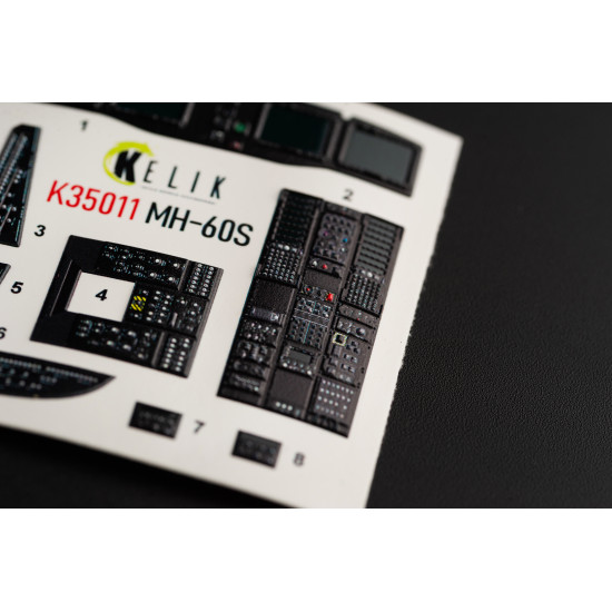 Kelik K35011 1/35 Mh 60s Knight Hawk Interior 3d Decals For Kitty Hawk Kit