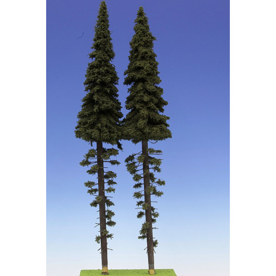 Model Scene Sk4400 Spruce With Trunk 400mm 2x Diorama Upgrade Accessories